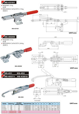 【門閂式夾具451】?jī)r(jià)格,廠家,圖片,夾具,無錫靈江五金交電-